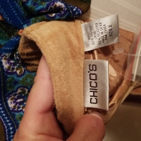 NWT Chico's Camel Suede Maxi Skirt s: 2 - Picture 11 of 12
